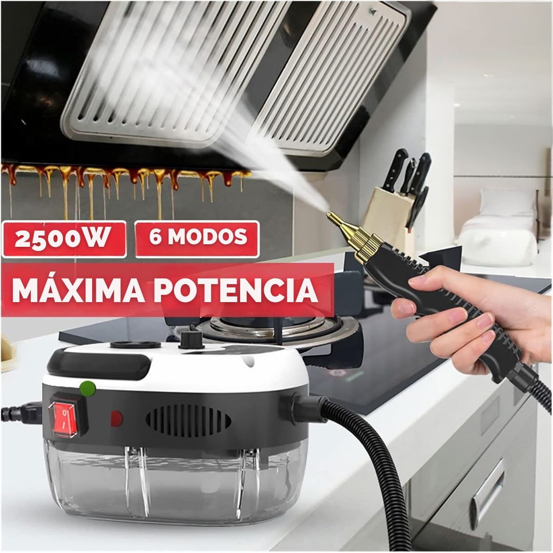 Limpiador de vapor caliente de 2.500W