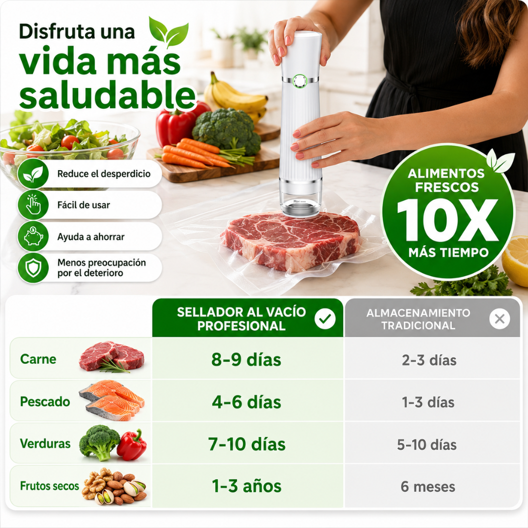 Sellador al vacío: Cocina una vez, organiza toda tu semana