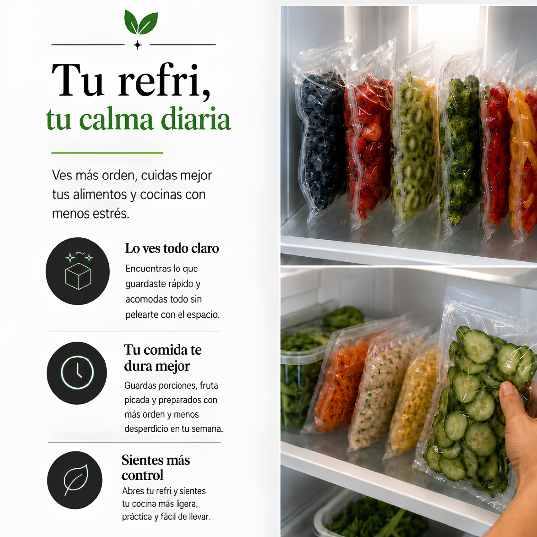 Sellador al vacío: Cocina una vez, organiza toda tu semana