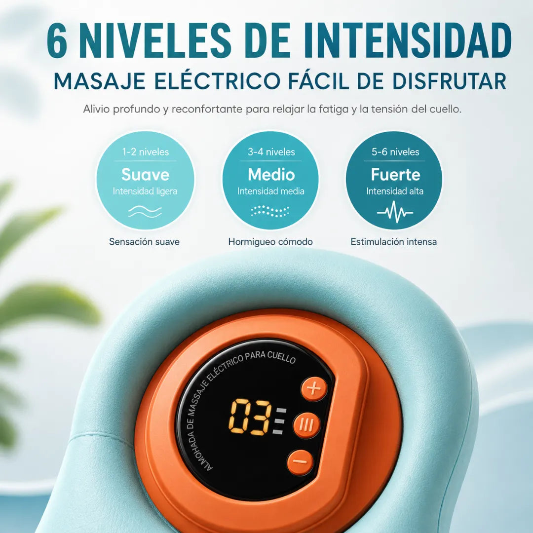 Masajeador Cervical 3 en 1: Relájate y baja la tensión