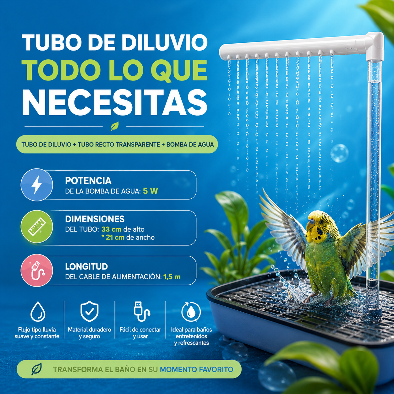 BAÑERA DE AVES: FRESCURA NATURAL EN CASA