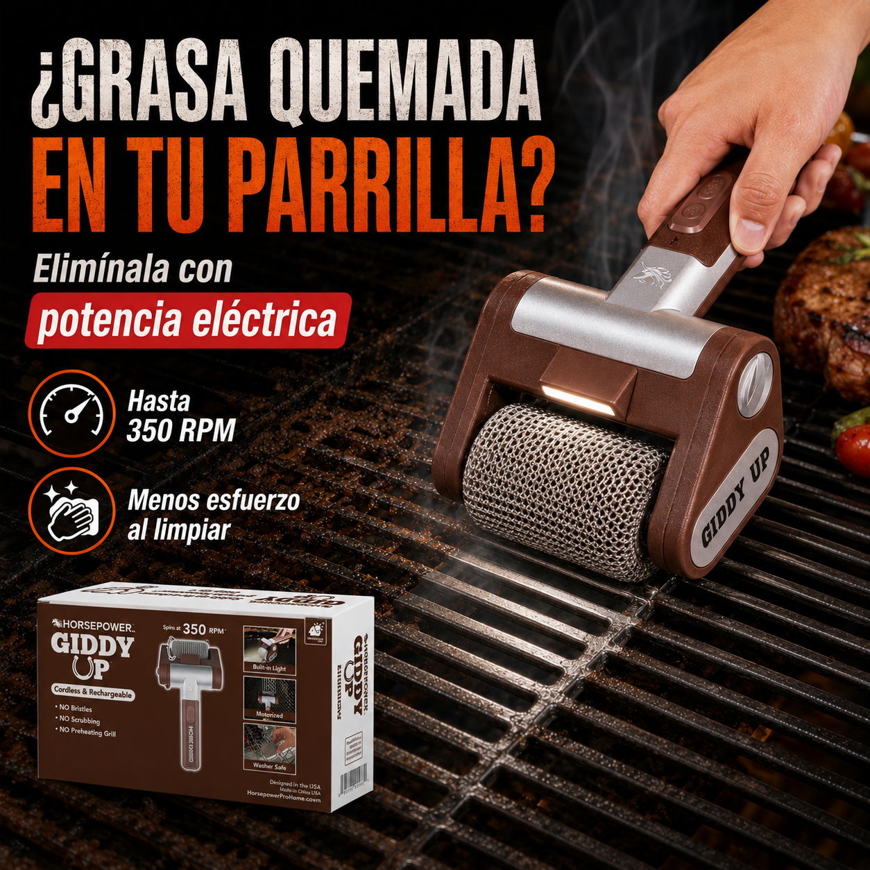 CEPILLO ELÉCTRICO: LIMPIA HASTA EL ÚLTIMO RESIDUO