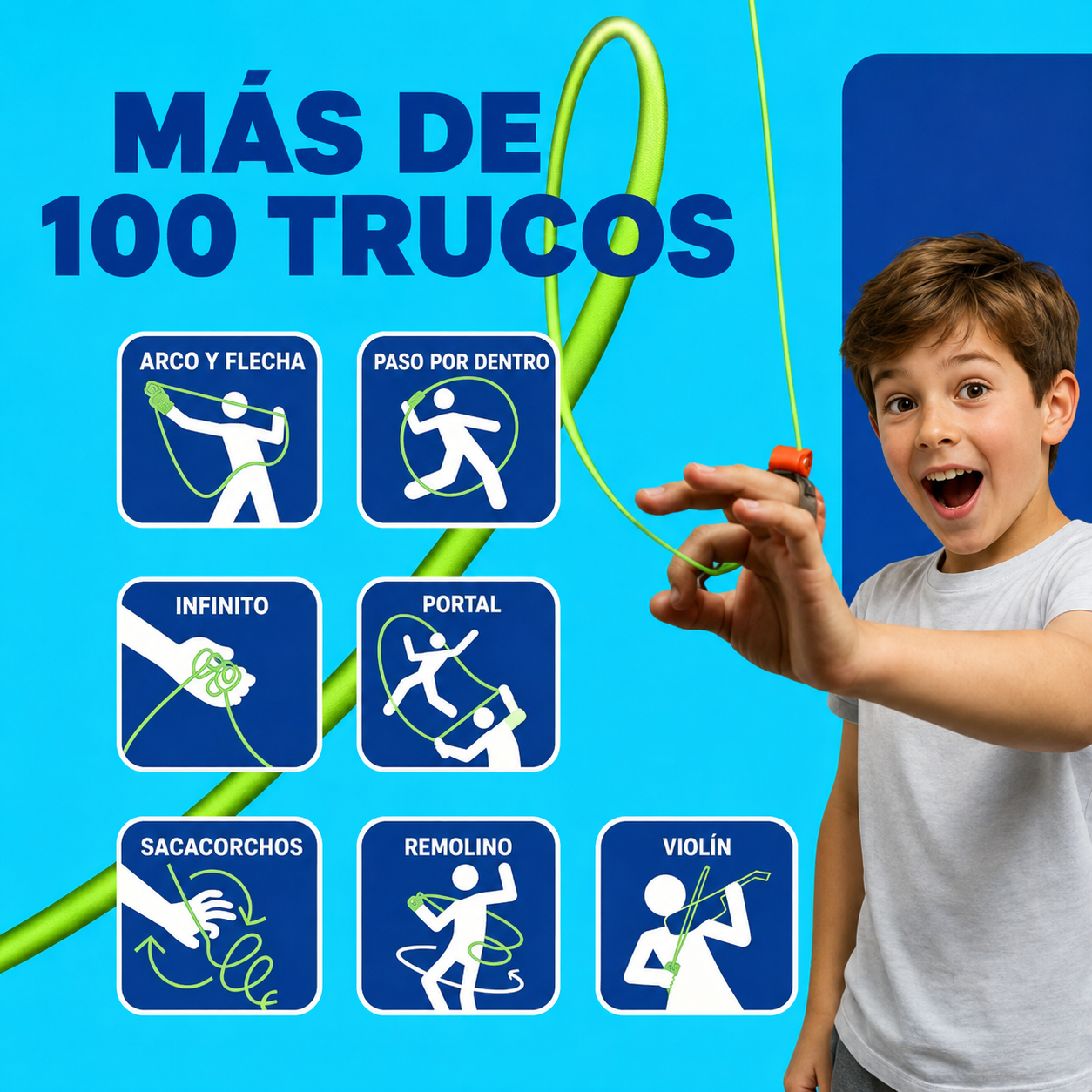 ¡ACTIVA SU MODO SUPERHÉROE Y LANZA TELARAÑAS DE LUZ!