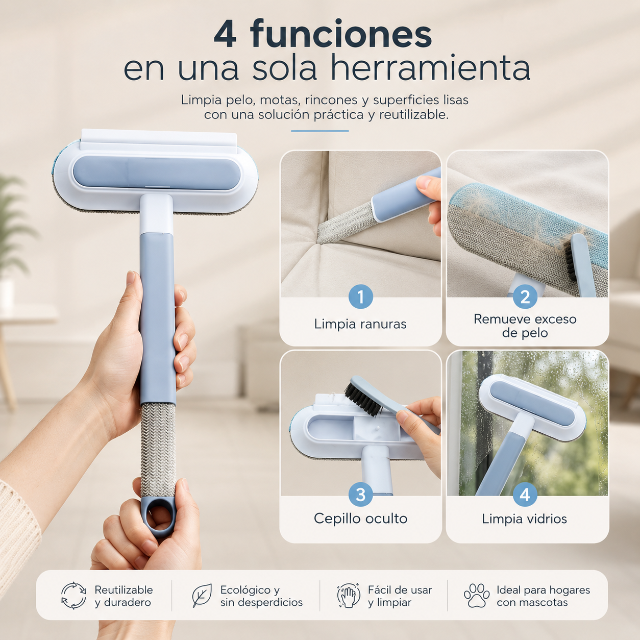 KIT NO MÁS PELOS: Respira mejor sin renunciar al amor de tu mascota