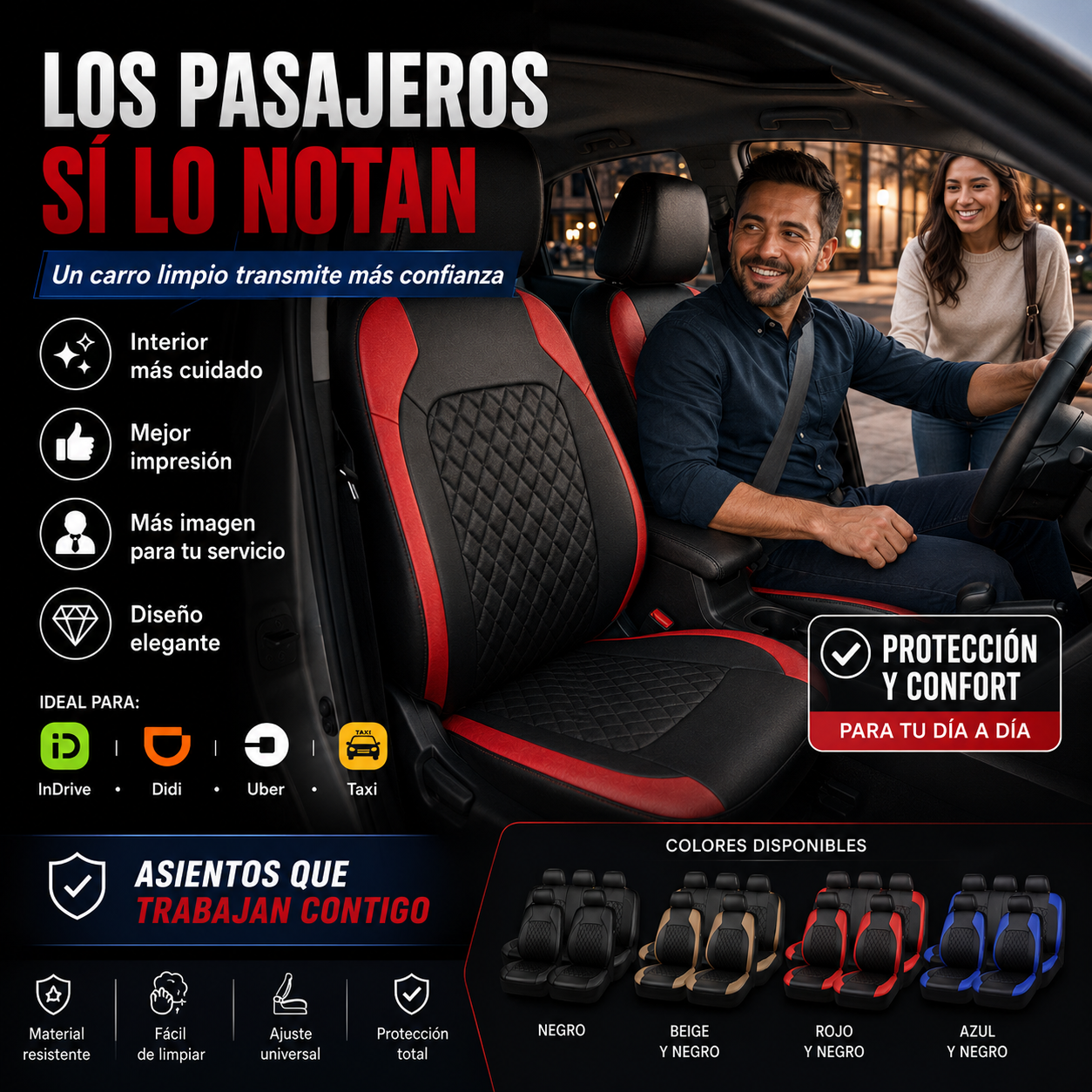 SET FORROS X5: Tu carro también vende tu servicio