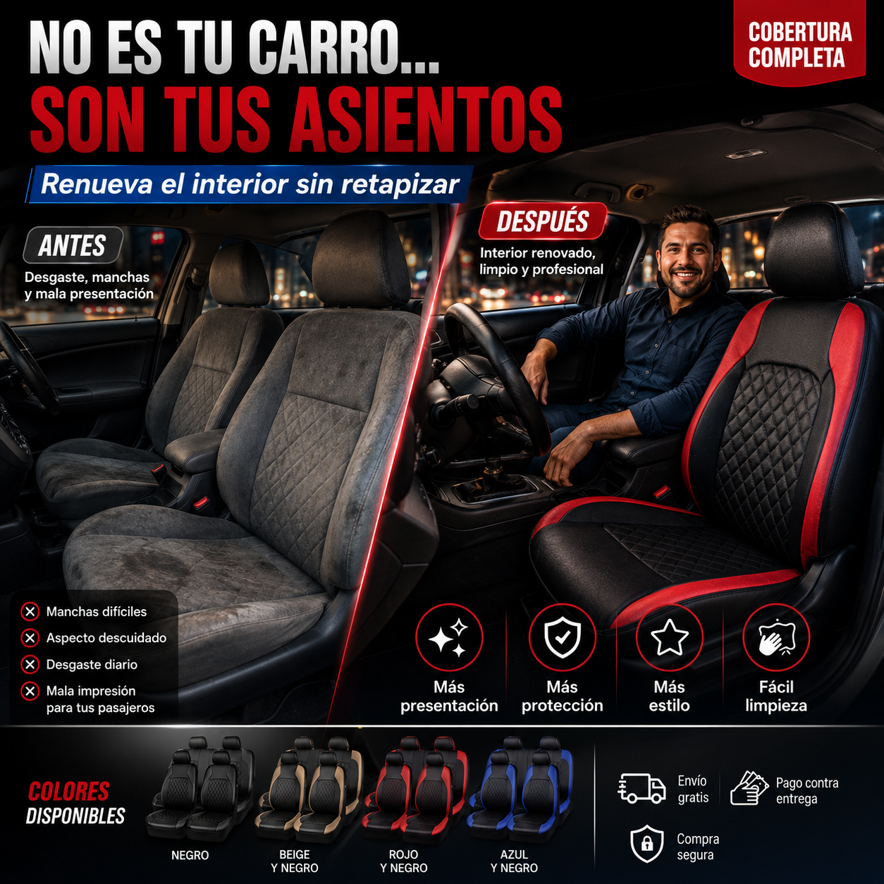 SET FORROS X5: Tu carro también vende tu servicio