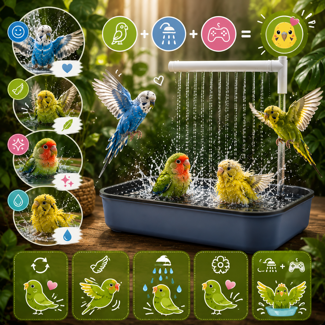 BAÑERA DE AVES: FRESCURA NATURAL EN CASA