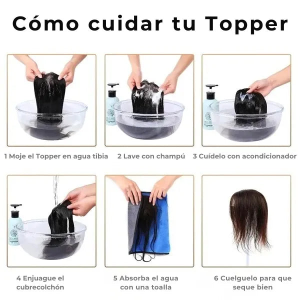 Topper de Cabello 100% Humano