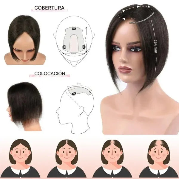 Topper de Cabello 100% Humano